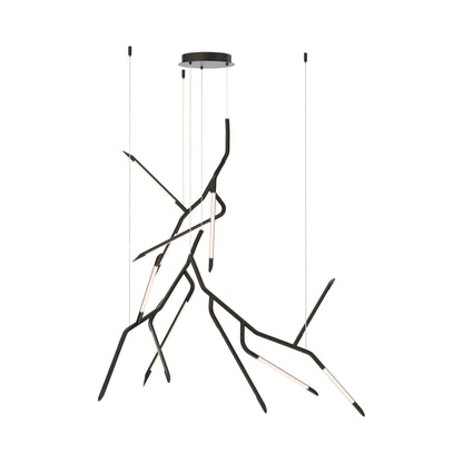 Scion LED Multi Light Pendant Light in Black (12-Light).