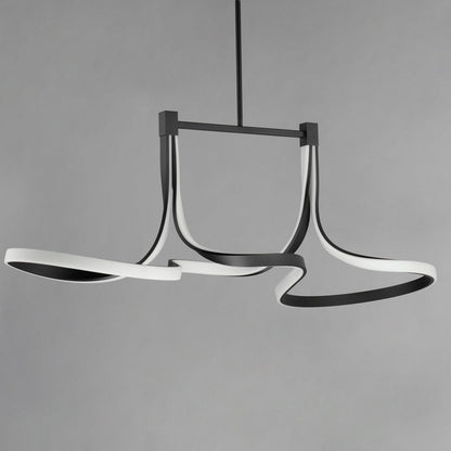 Serpentine LED Linear Pendant Light in Detail.