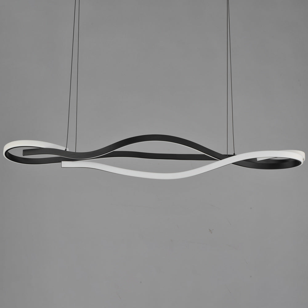 Serpentine LED Linear Pendant Light in Detail.