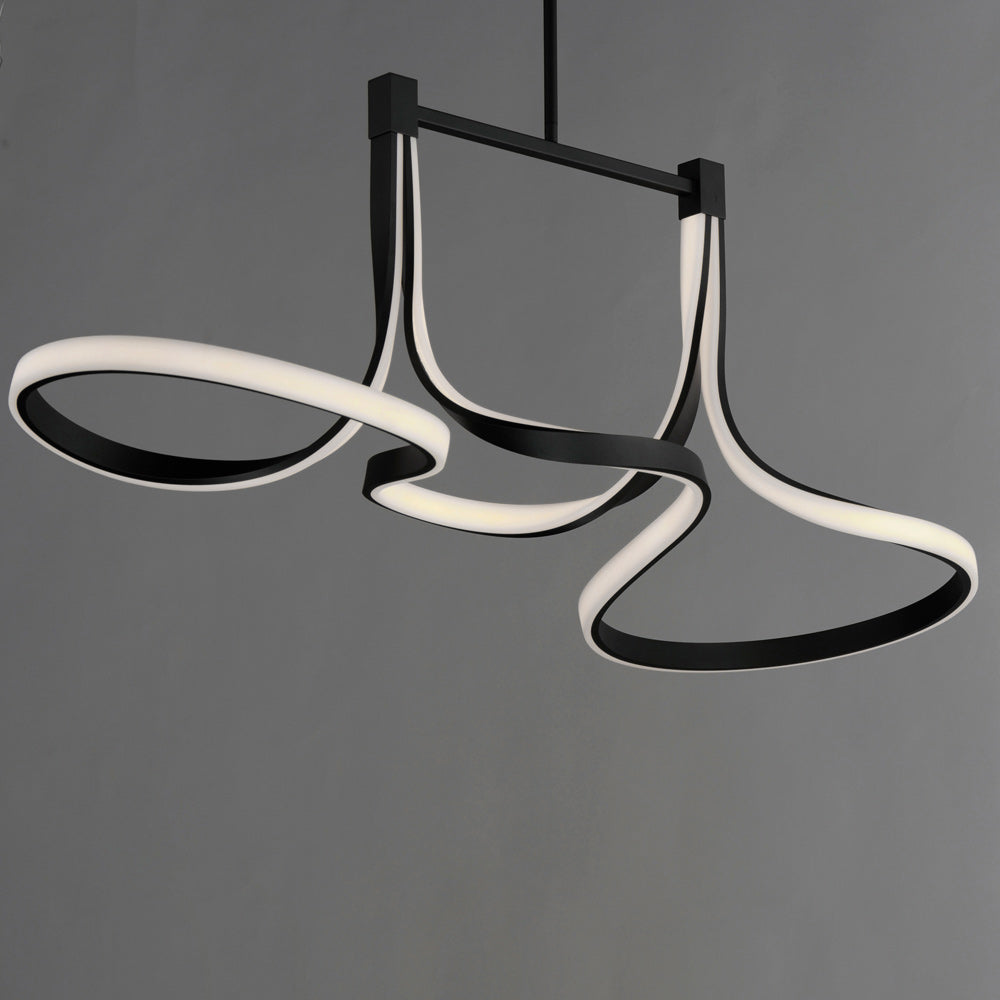 Serpentine LED Linear Pendant Light in Detail.