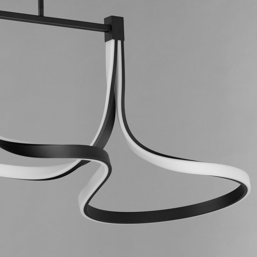Serpentine LED Linear Pendant Light in Detail.