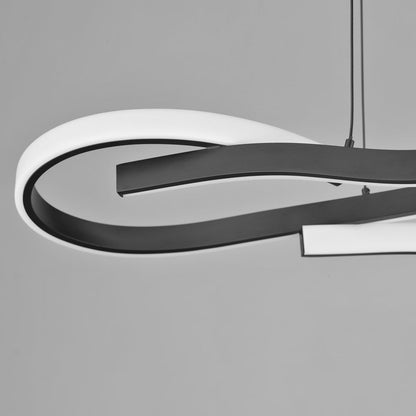 Serpentine LED Linear Pendant Light in Detail.
