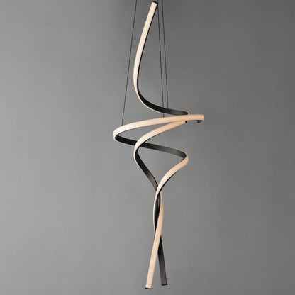 Serpentine LED Pendant Light in Detail.