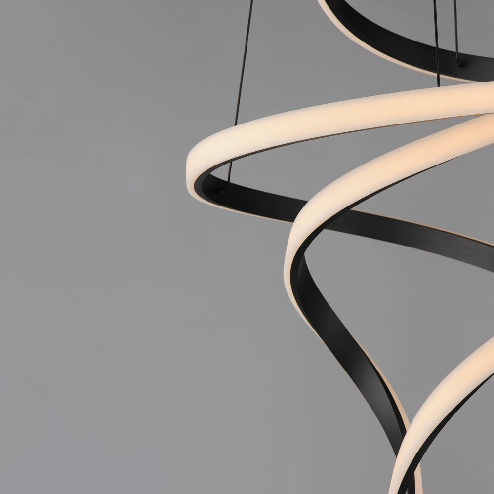 Serpentine LED Pendant Light in Detail.