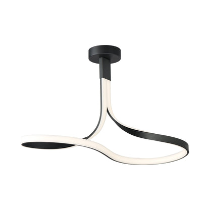 Serpentine LED Semi Flush Mount Ceiling Light.
