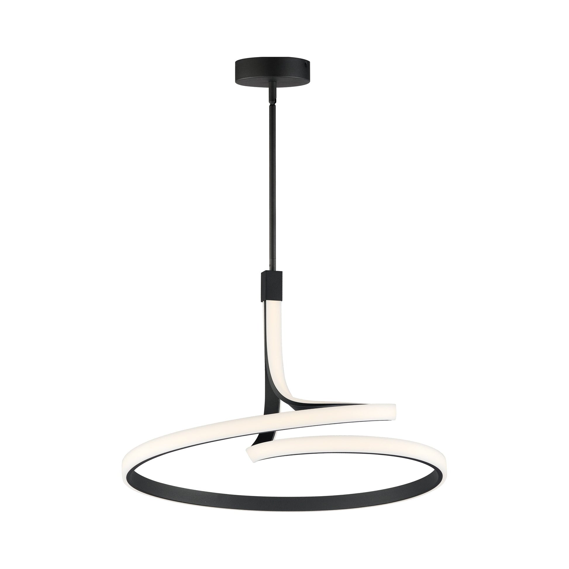 Serpentine LED Single Pendant Light (25-Inch).