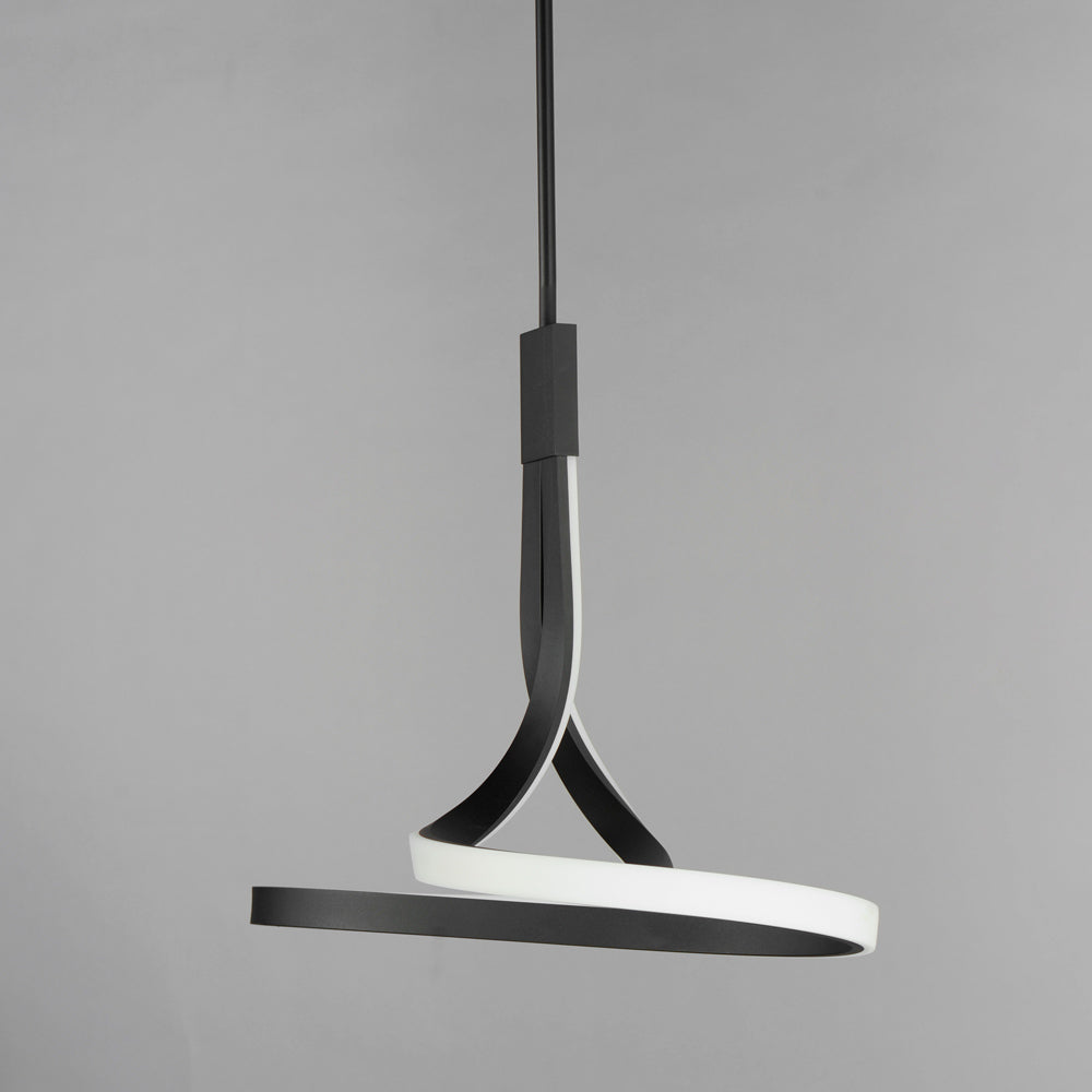 Serpentine LED Single Pendant Light in Detail.
