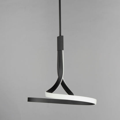 Serpentine LED Single Pendant Light in Detail.