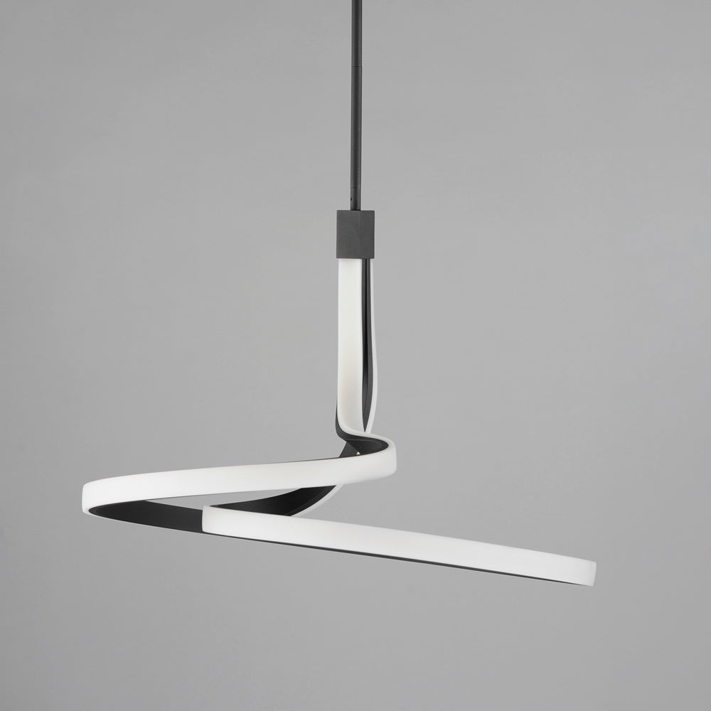 Serpentine LED Single Pendant Light in Detail.