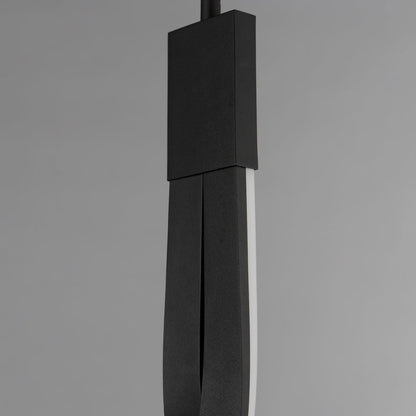 Serpentine LED Single Pendant Light in Detail.