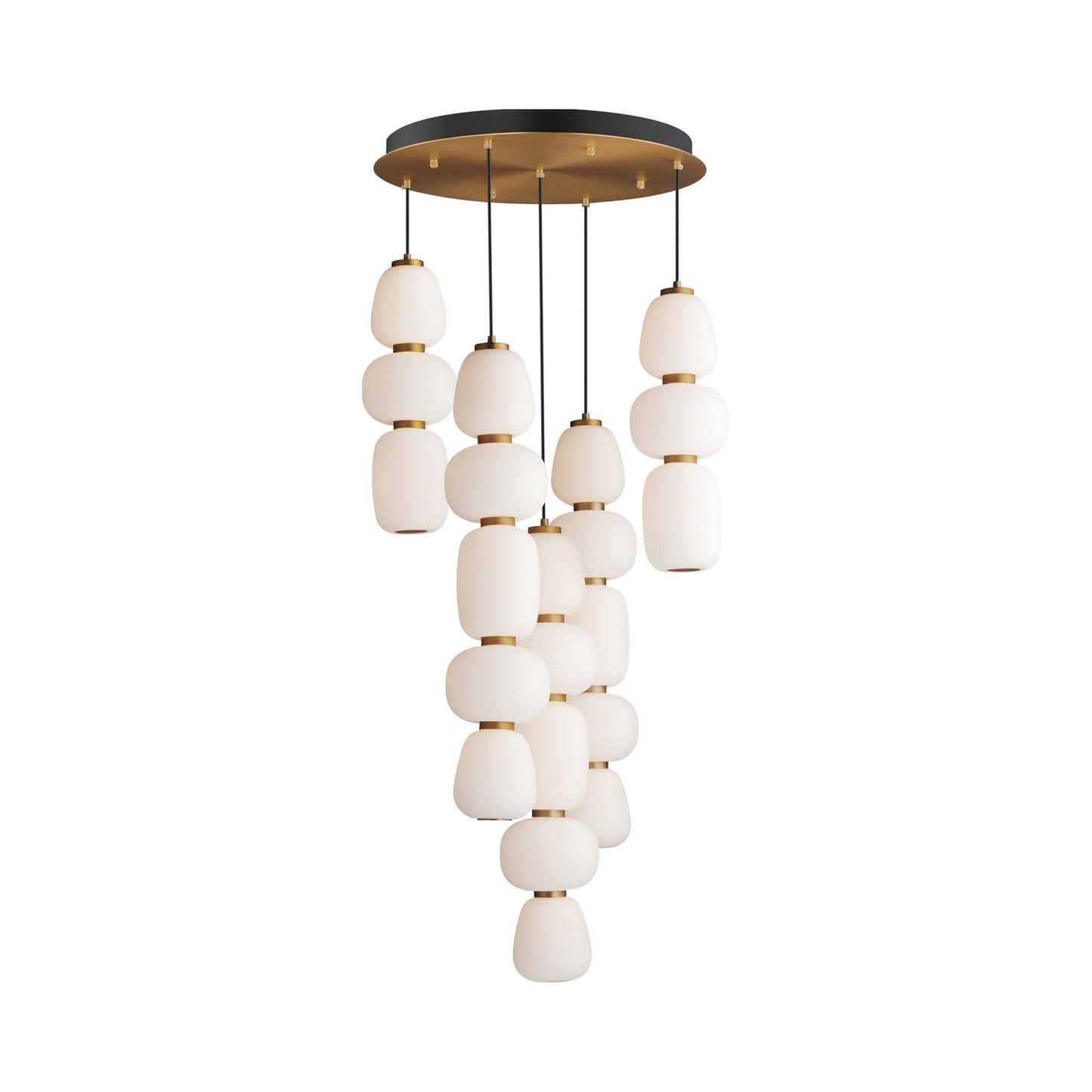 Soji LED Multi-Light Pendant Light (5-Light).