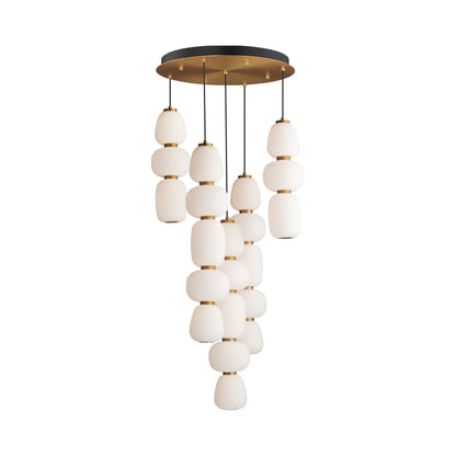 Soji LED Multi-Light Pendant Light (5-Light).