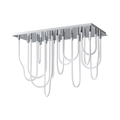 Soleil LED Flush Mount Ceiling Light in Polished Chrome.