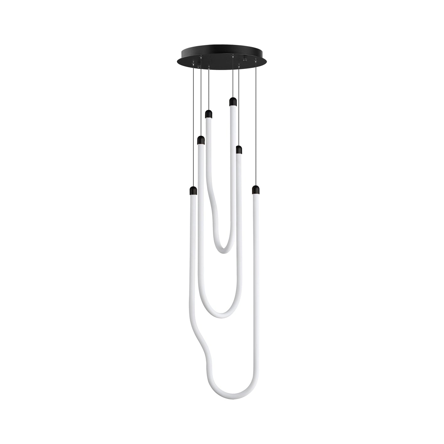 Soleil LED Pendant Light in Black (3-Light).