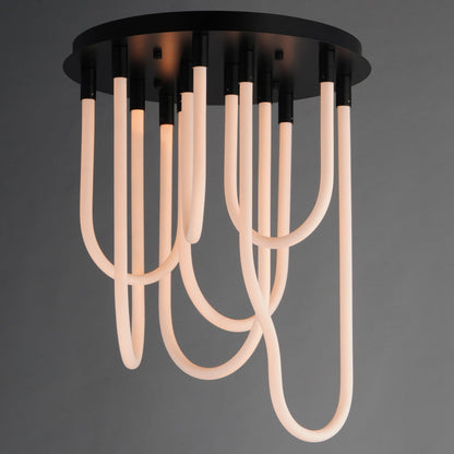 Soleil Round LED Flush Mount Ceiling Light in Detail.