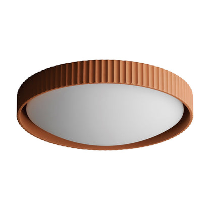Souffle LED Flush Mount Ceiling Light in Terra Cotta (Extra Large).