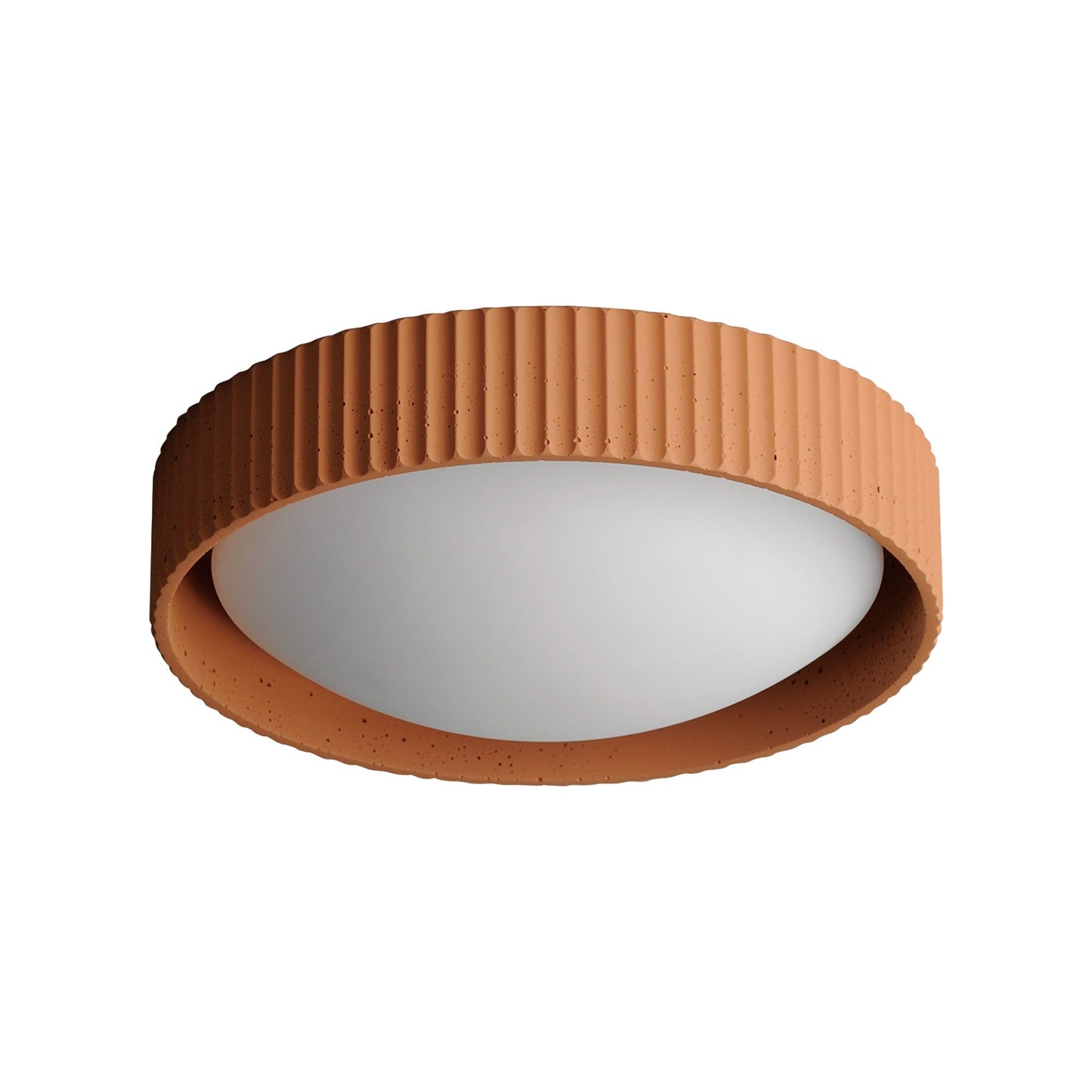 Souffle LED Flush Mount Ceiling Light in Terra Cotta (Medium).