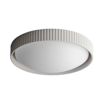 Souffle LED Flush Mount Ceiling Light in Chaulk White (Large).