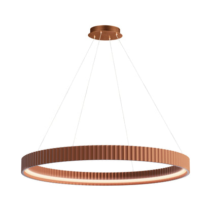 Souffle LED Ring Pendant Light in Terra Cotta (41-Inch).