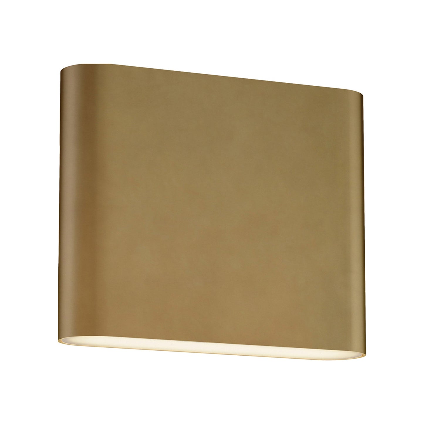 Spartan LED Wall Light Natural Aged Brass (4.75-Inch).
