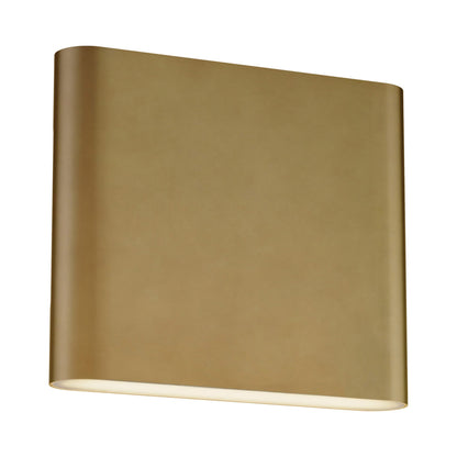 Spartan LED Wall Light Natural Aged Brass (6.25-Inch).