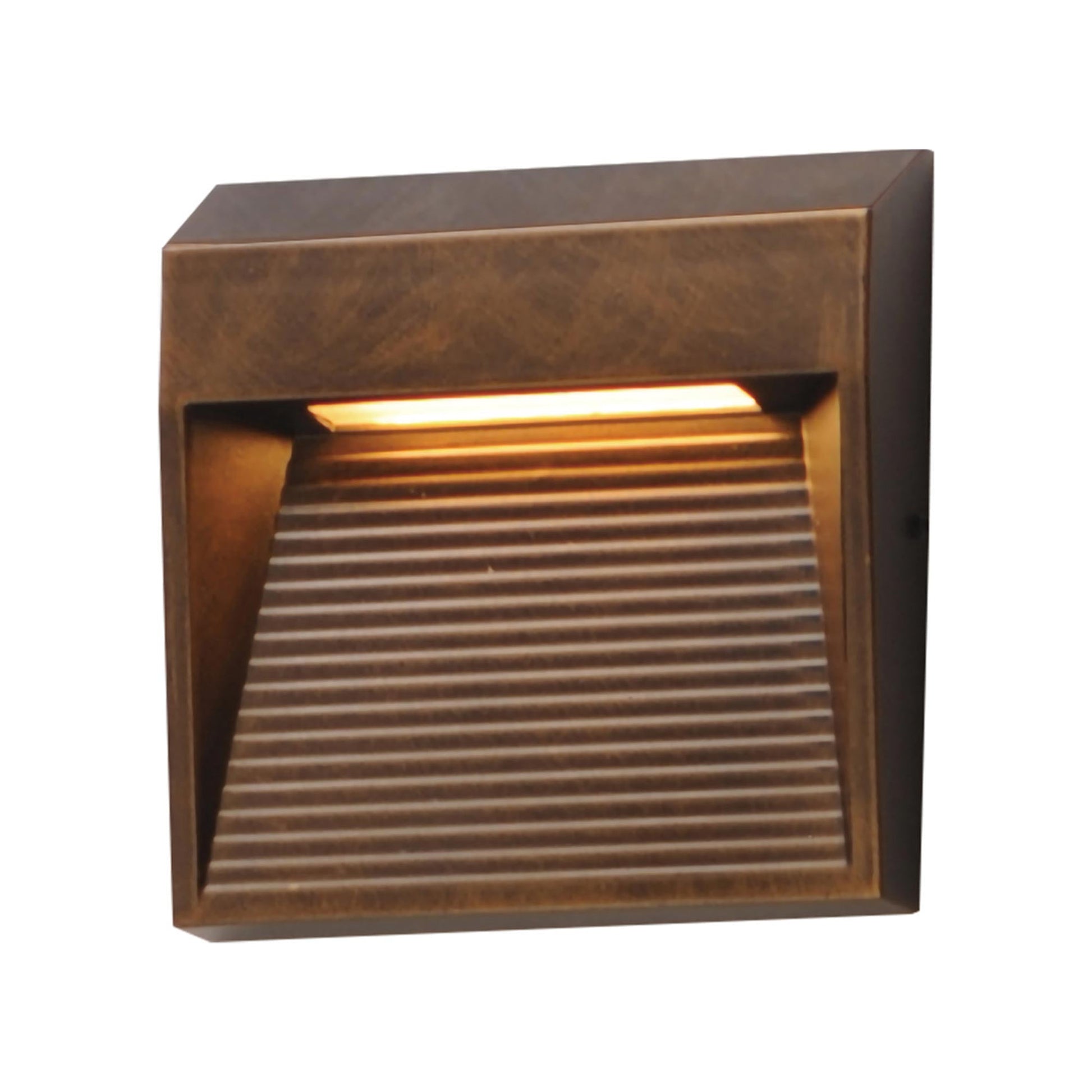 Steppes Outdoor LED Wall Light in Antique Bronze (4.75-Inch).