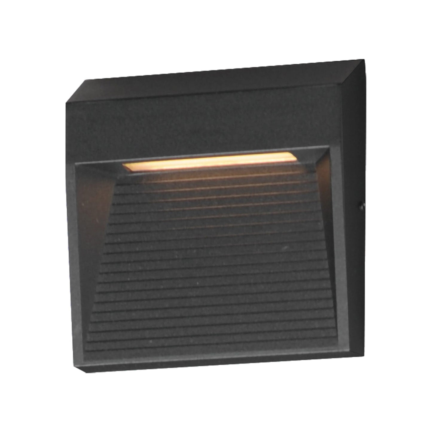 Steppes Outdoor LED Wall Light in Black (4.75-Inch).