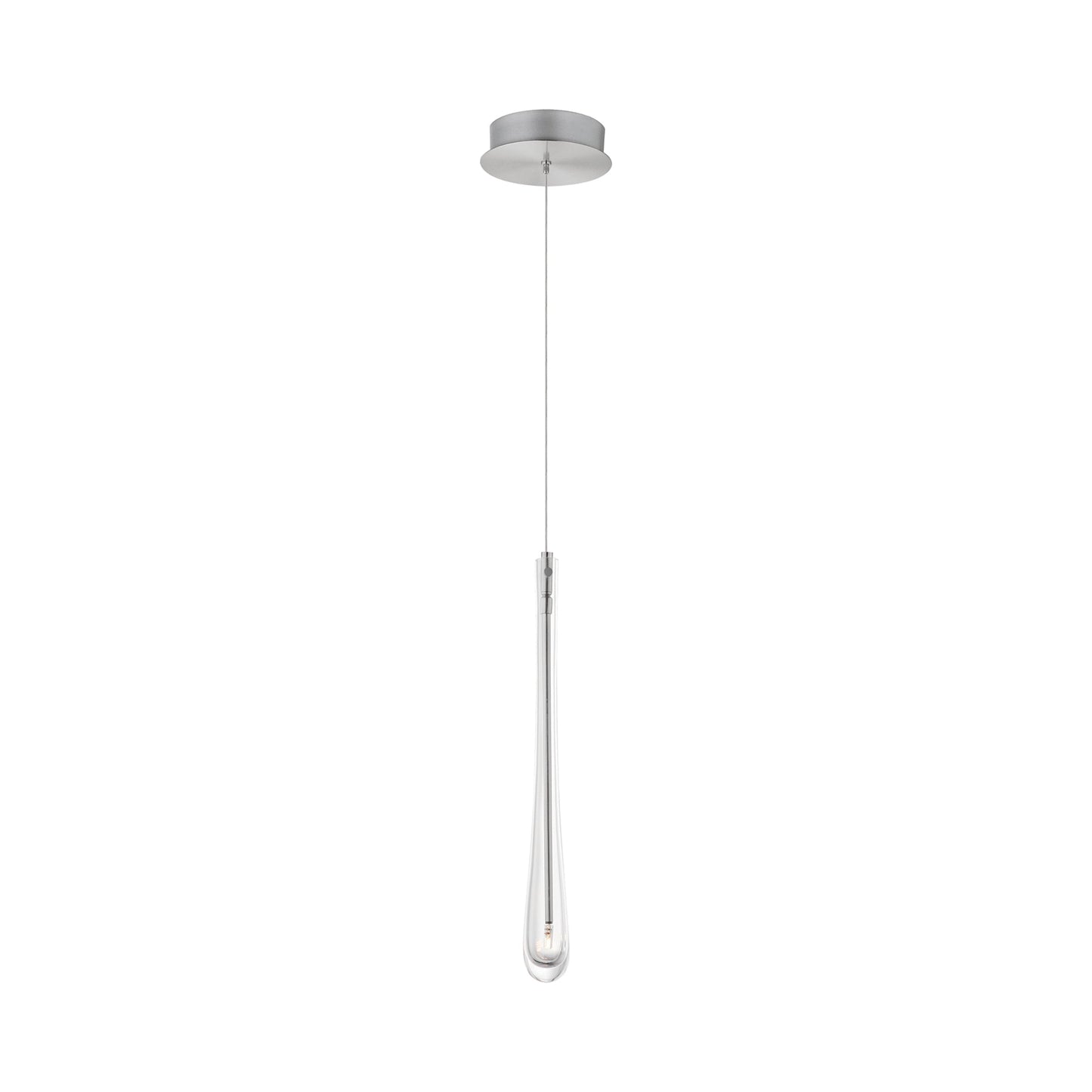 Stillo Pendant Light in Satin Nickel.