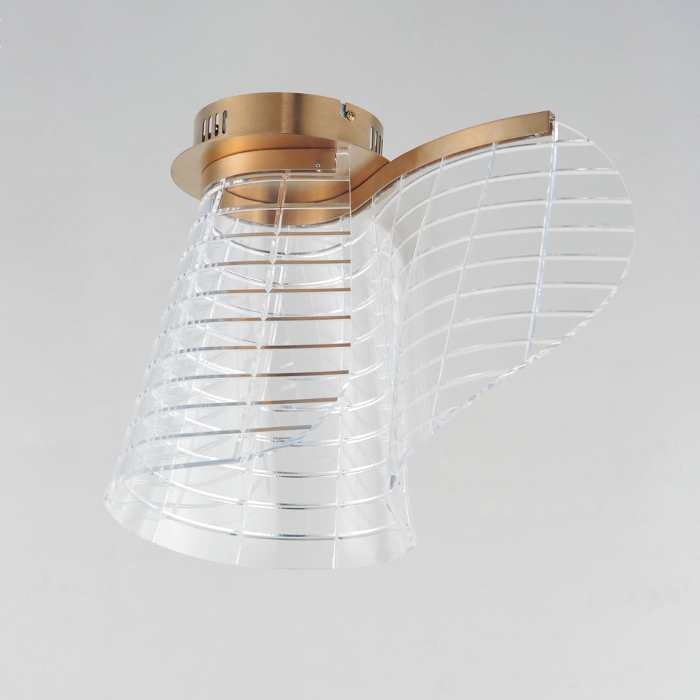 Tartan LED Flush Mount Ceiling Light in Detail.