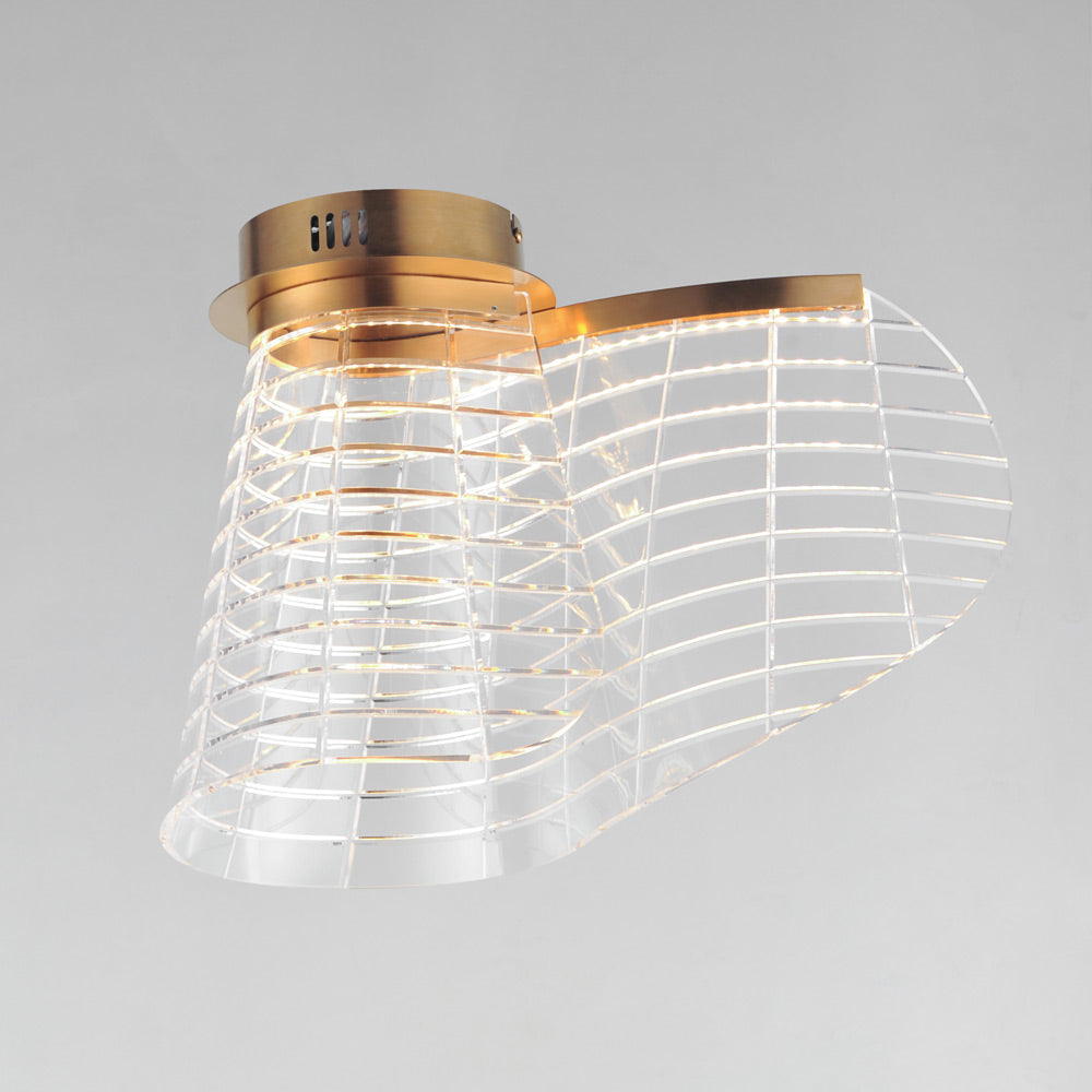 Tartan LED Flush Mount Ceiling Light in Detail.