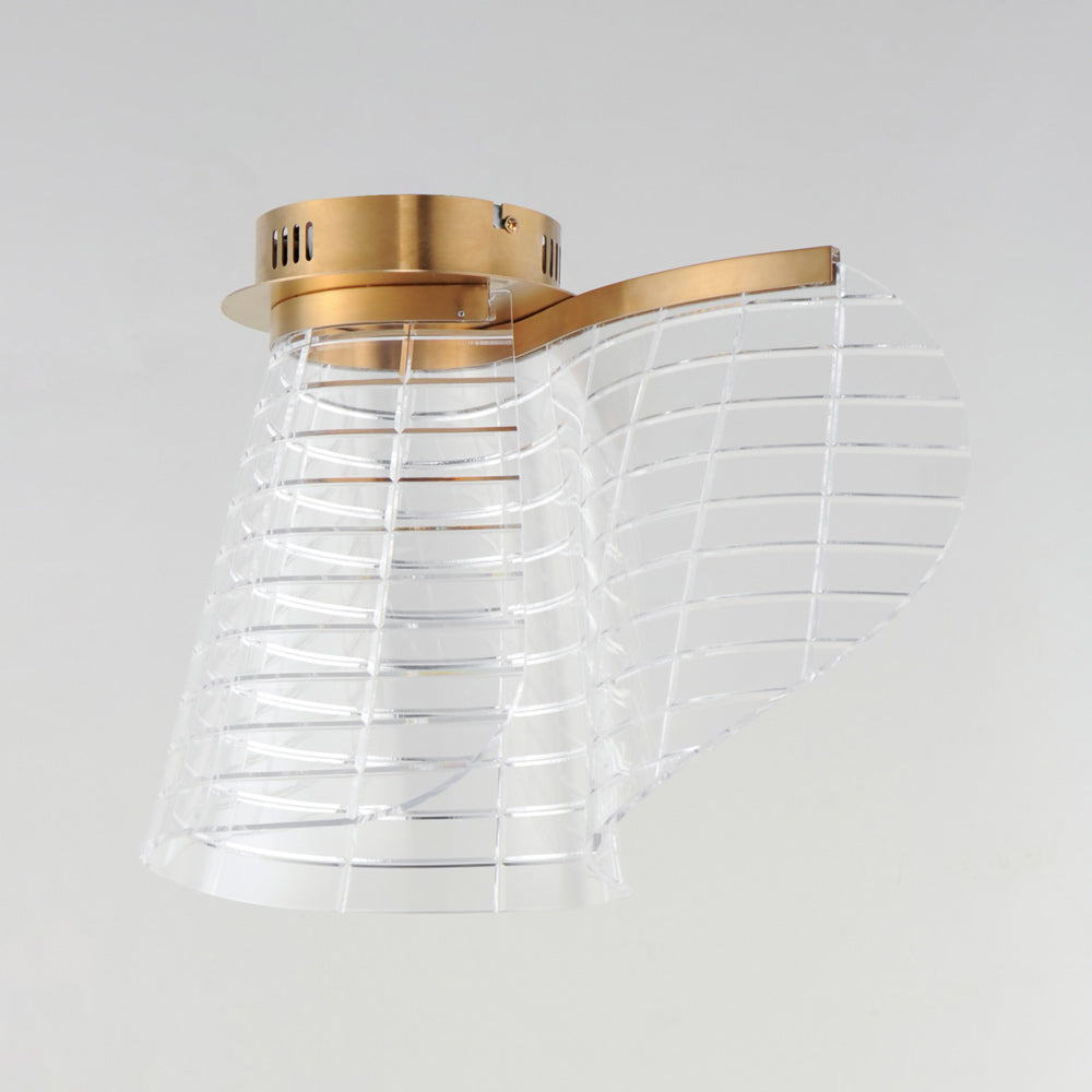 Tartan LED Flush Mount Ceiling Light in Detail.