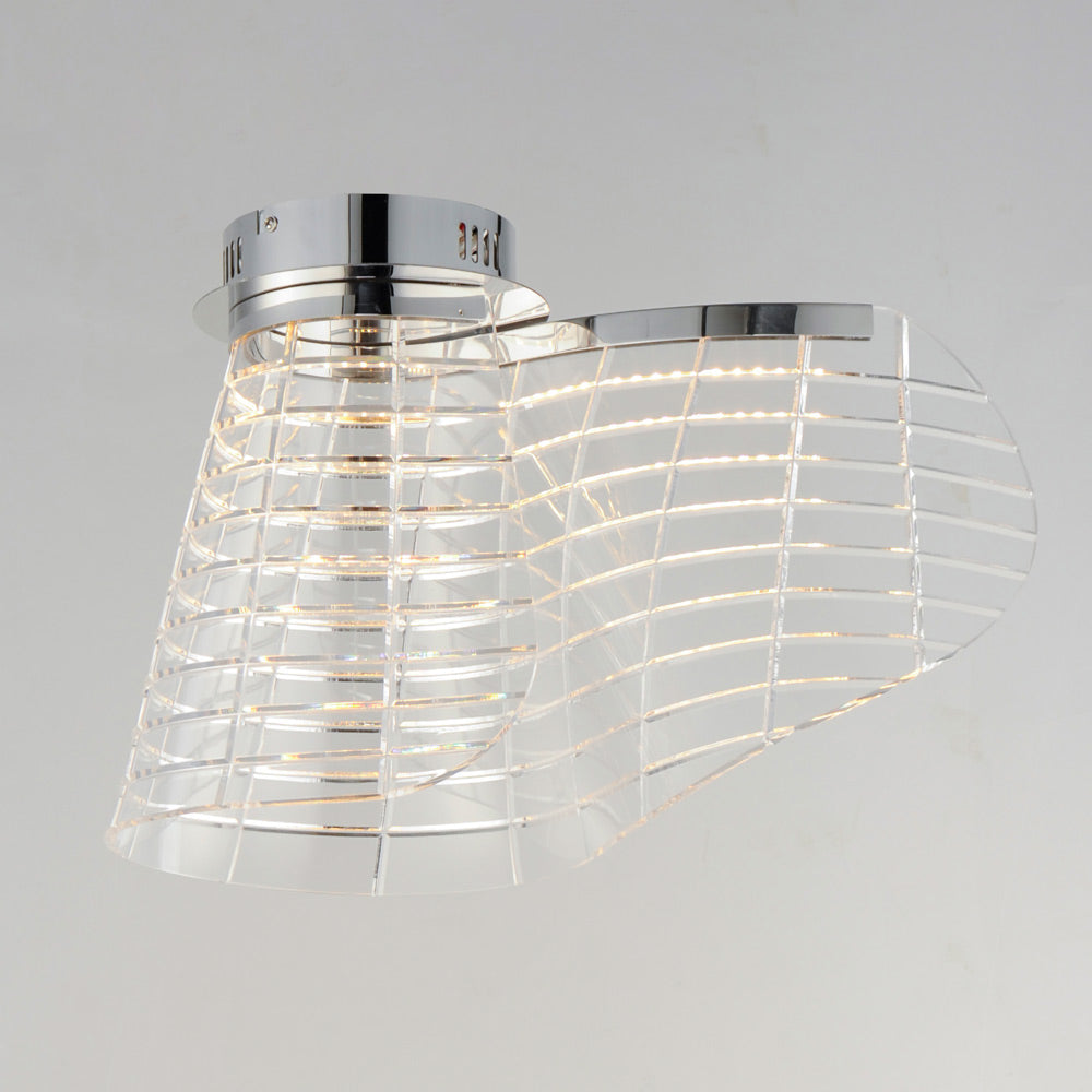 Tartan LED Flush Mount Ceiling Light in Detail.
