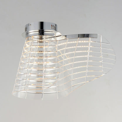 Tartan LED Flush Mount Ceiling Light in Detail.