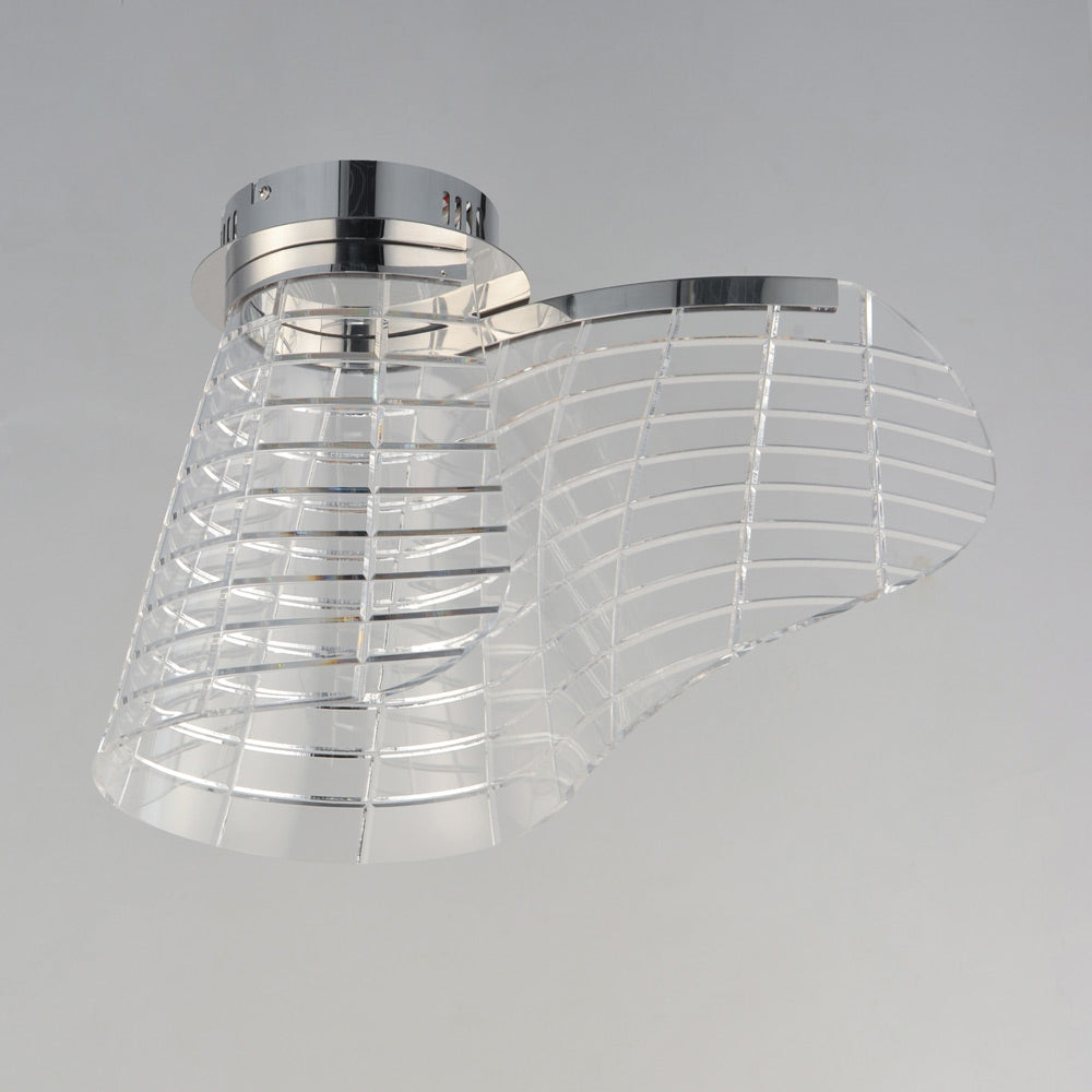 Tartan LED Flush Mount Ceiling Light in Detail.