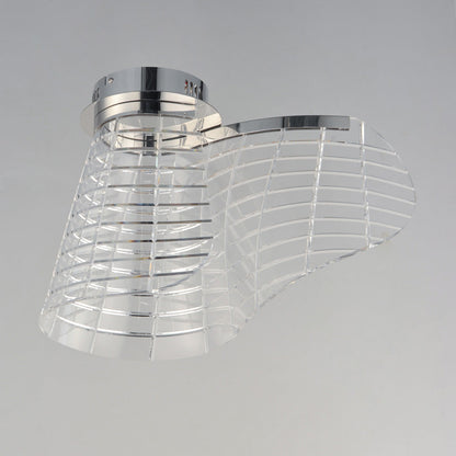 Tartan LED Flush Mount Ceiling Light in Detail.