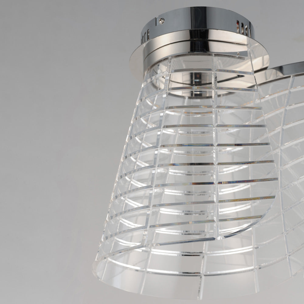 Tartan LED Flush Mount Ceiling Light in Detail.