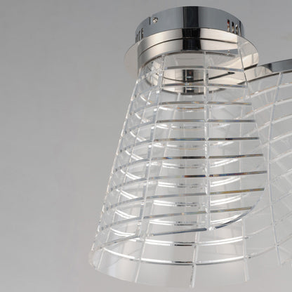 Tartan LED Flush Mount Ceiling Light in Detail.