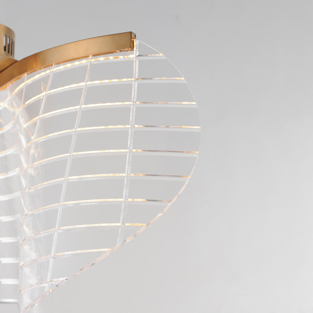 Tartan LED Flush Mount Ceiling Light in Detail.