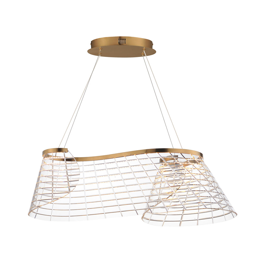 Tartan LED Linear Pendant Light.
