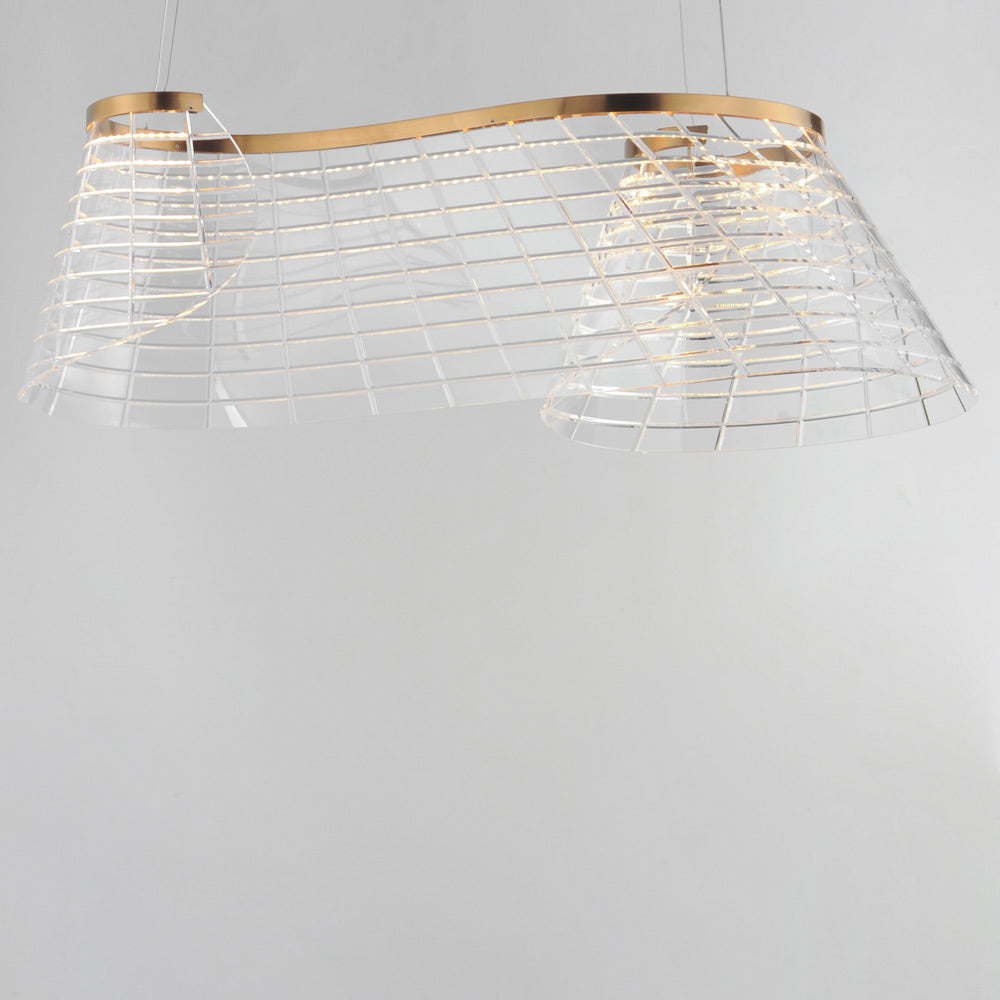 Tartan LED Linear Pendant Light in Detail.