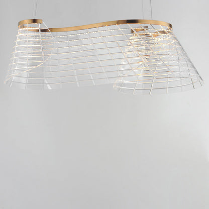 Tartan LED Linear Pendant Light in Detail.