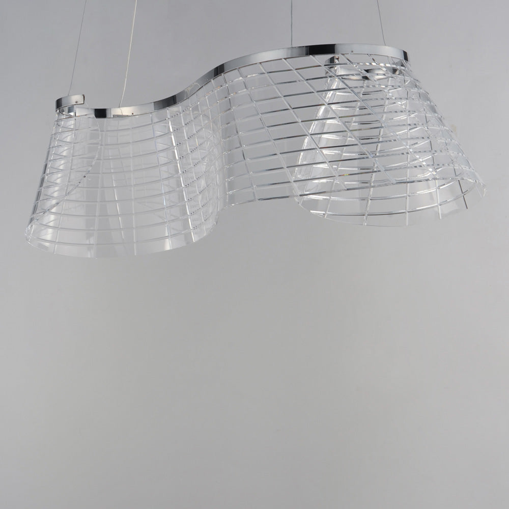 Tartan LED Linear Pendant Light in Detail.