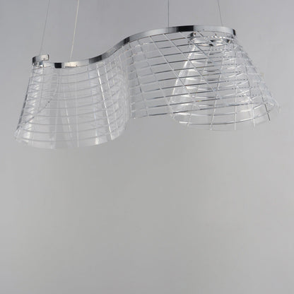 Tartan LED Linear Pendant Light in Detail.