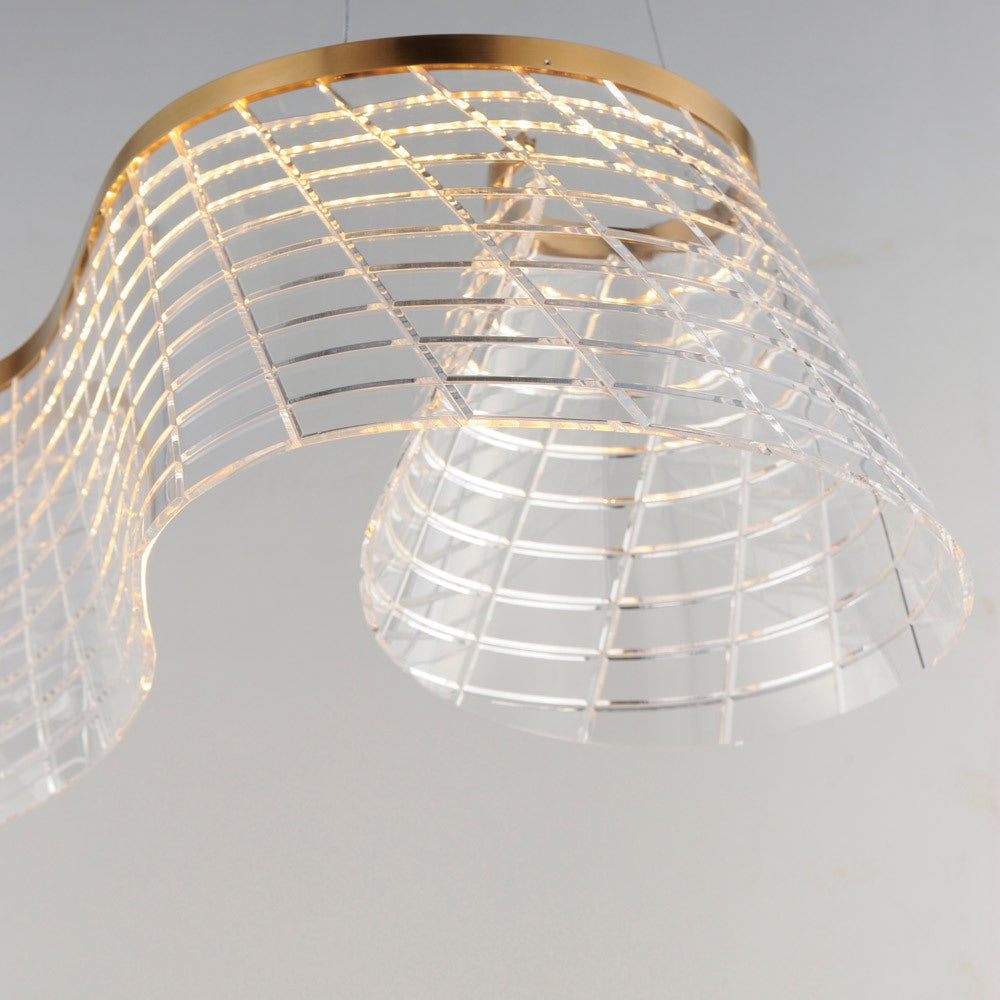 Tartan LED Linear Pendant Light in Detail.