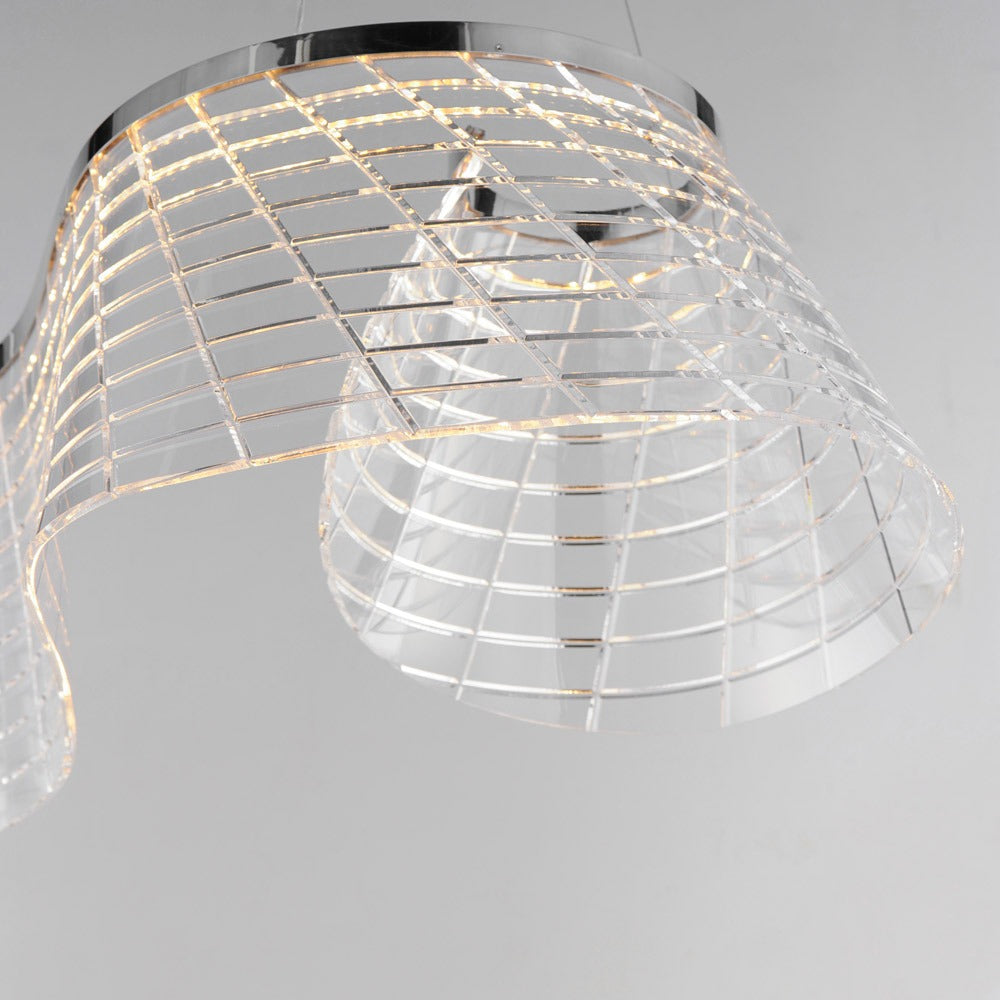 Tartan LED Linear Pendant Light in Detail.