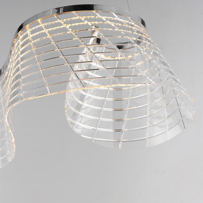 Tartan LED Linear Pendant Light in Detail.