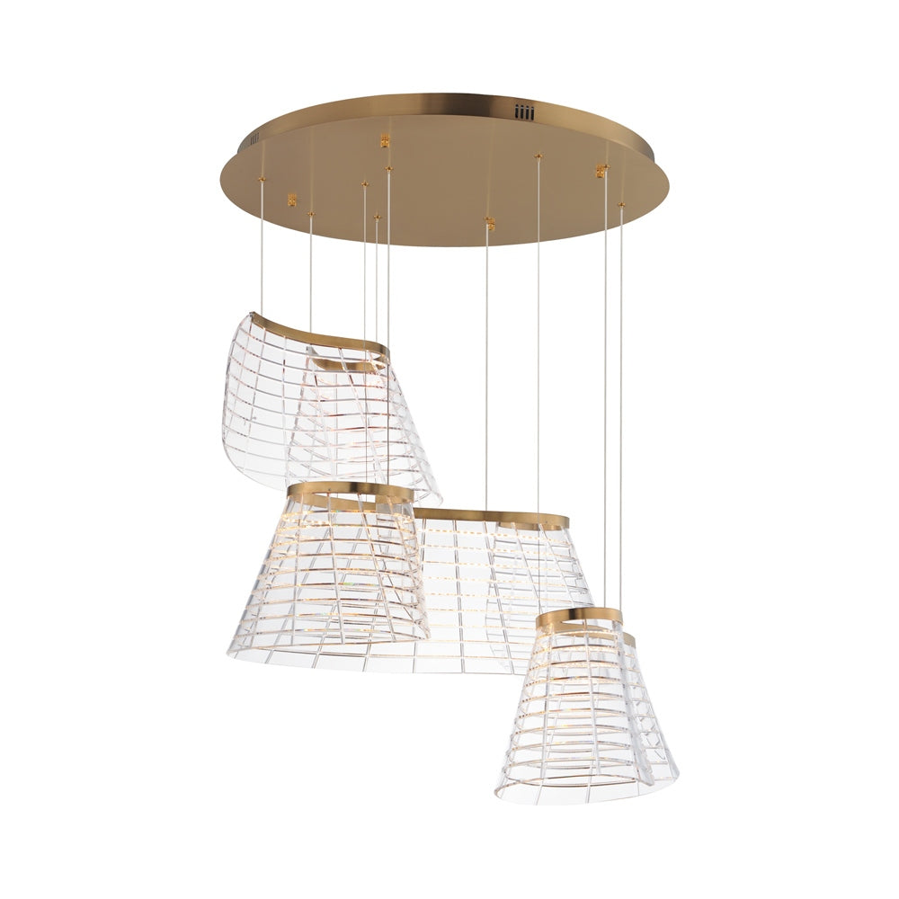 Tartan LED Multi Light Pendant Light.