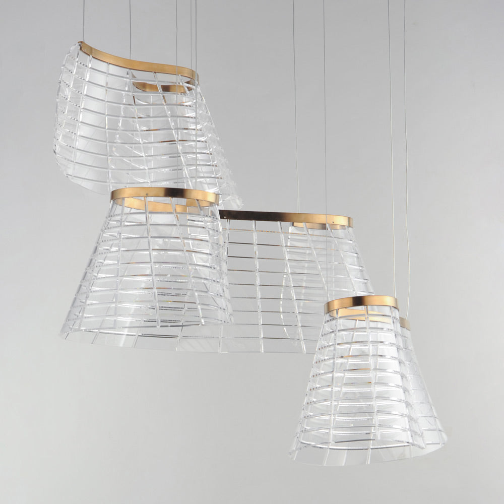 Tartan LED Multi Light Pendant Light in Detail.