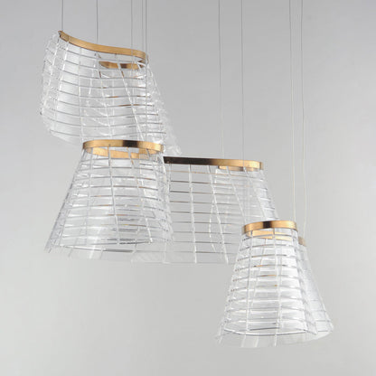 Tartan LED Multi Light Pendant Light in Detail.