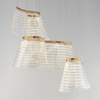 Tartan LED Multi Light Pendant Light in Detail.